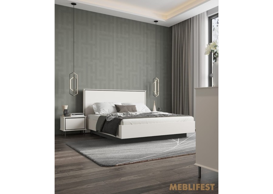 Ліжко двоспальне (з підйомним механізмом) LOZ160 Хілс / Heels Гербор Кашемір/чорний