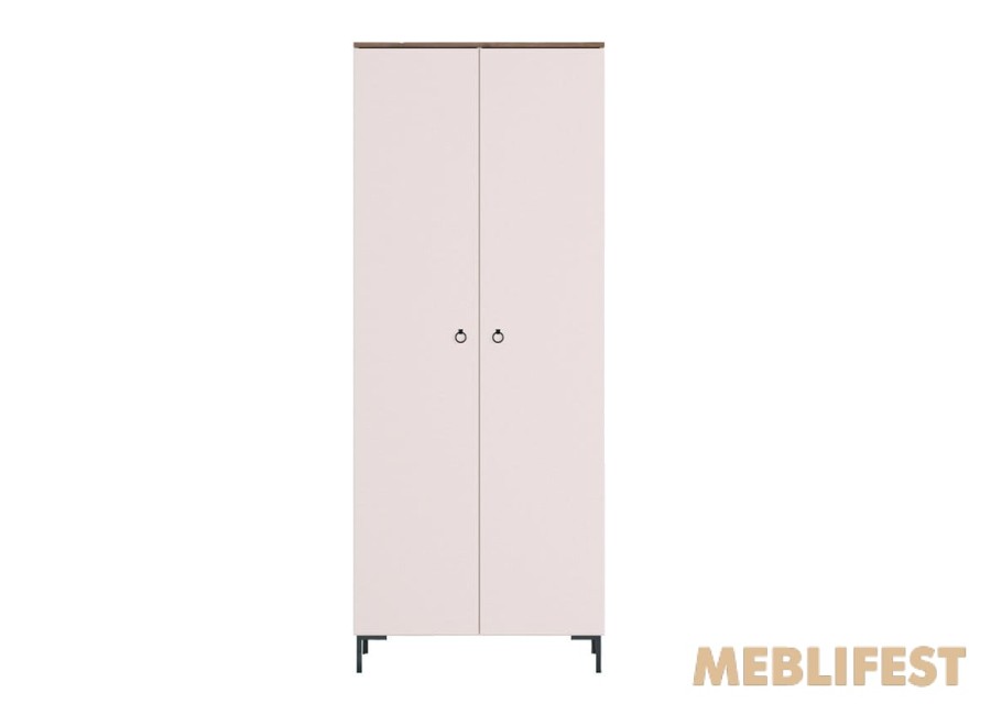 Шафа для одягу 2-дверна SZF2D Сімпл / Simple ВМК (БРВ) Кашемір/вяз ліберті світлий