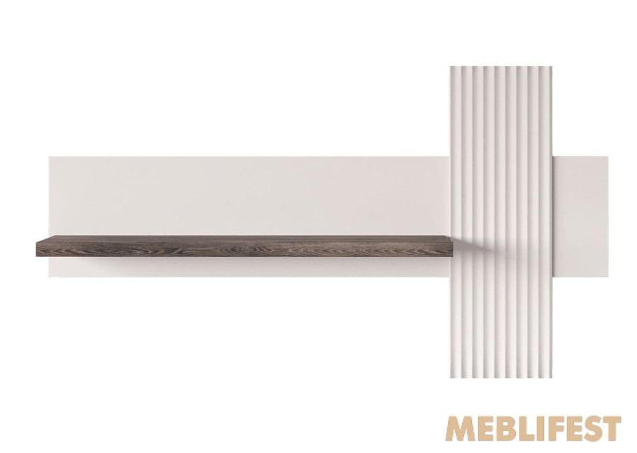 Полиця POL150 Фреско / Fresko ВМК (БРВ) Кашемір/каштан арвадонна мінк