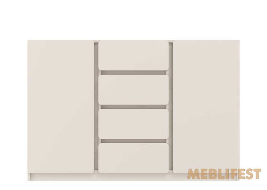 Комод 2-дверний з 4 шухлядами KOM2D4S Лука / Luka Гербор Кашемір