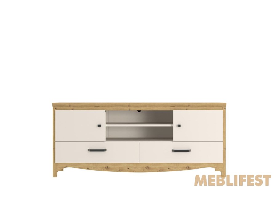 Тумба під ТВ 2-дверна з 2 шухлядами RTV2D2S Дана / Dana Гербор Кашемір/дуб артизан