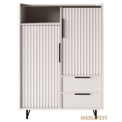 Комод 2-дверний з 2 шухлядами KOM2D2S Фреско / Fresko ВМК (БРВ) Кашемір/каштан арвадонна мінк