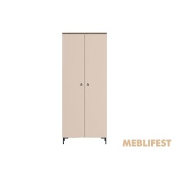 Шафа для одягу 2-дверна SZF2D Сімпл / Simple ВМК (БРВ) Макадамія/дуб ліворно
