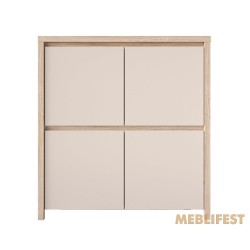 Шафка 4-дверна KOM4D Каспіан / Kaspian ВМК (БРВ) Дуб сонома/кашемір