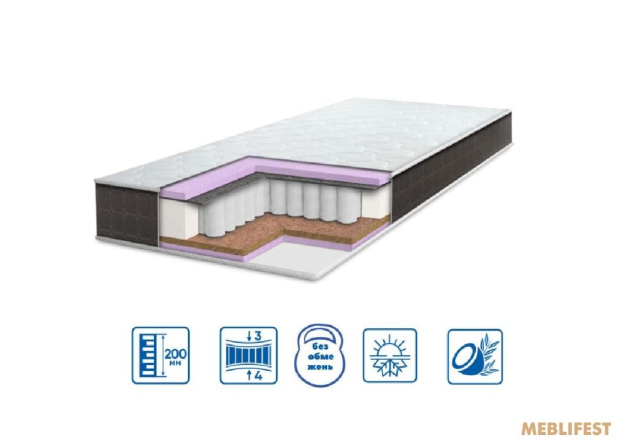 Матрац Eurosleep BRAVE spring 2 в 1