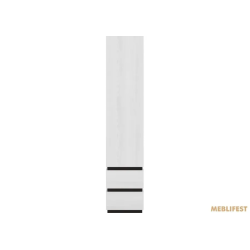 Шафа для одягу Лаєр SZF1D2S Гербор 1-дверна Венге магія/Ясен сніжний