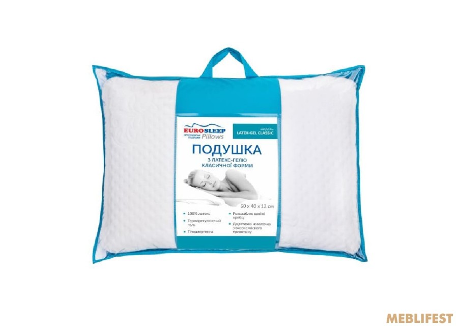 Подушка Eurosleep LATEX GEL CLASSIС
