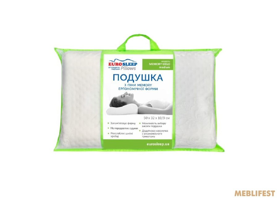 Подушка Eurosleep MEMORY ERGO medium