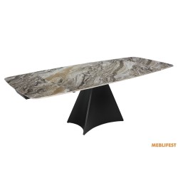 Обідній розкладний стіл Norman Venice Brown Glossy