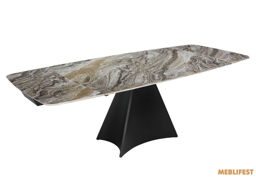 Обідній розкладний стіл Norman Venice Brown Glossy