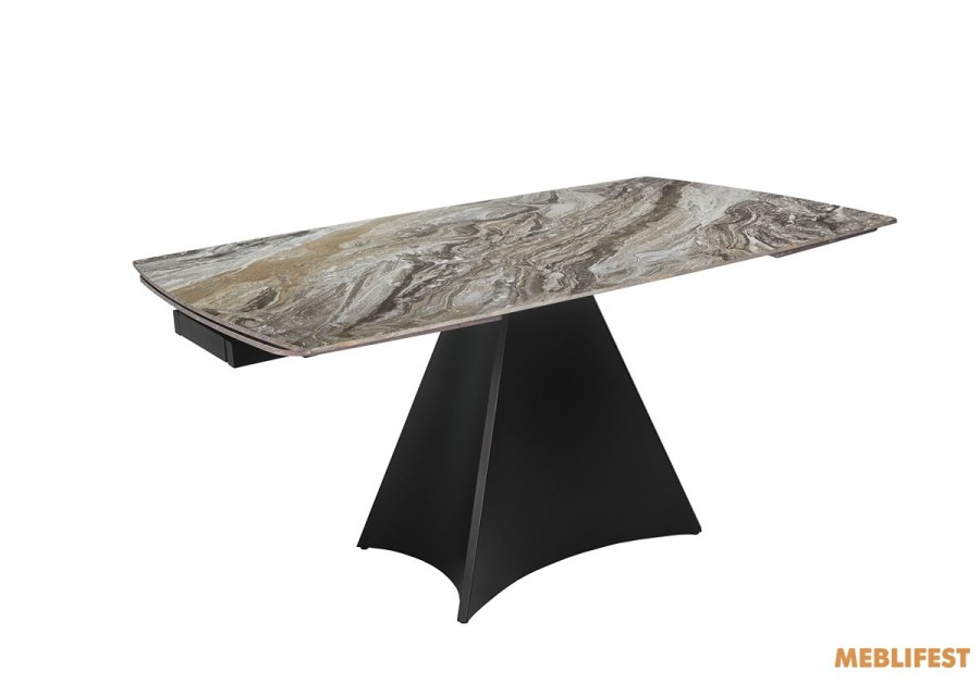 Обідній розкладний стіл Norman Venice Brown Glossy