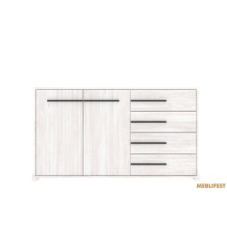 Комод Стемма KOM2D4S Гербор 2-дверний з 4 шухлядами Сосна каньйон