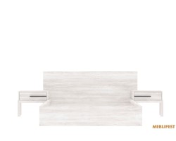 Ліжко (каркас) з тумбами Стемма LOZ160 Гербор двоспальне Сосна каньйон