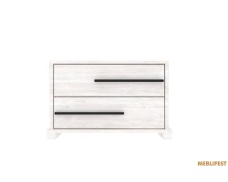 Тумба приліжкова Стемма KOM2S Гербор з 2 шухлядами Сосна каньйон