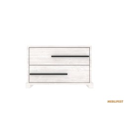 Тумба приліжкова Стемма KOM2S Гербор з 2 шухлядами Сосна каньйон